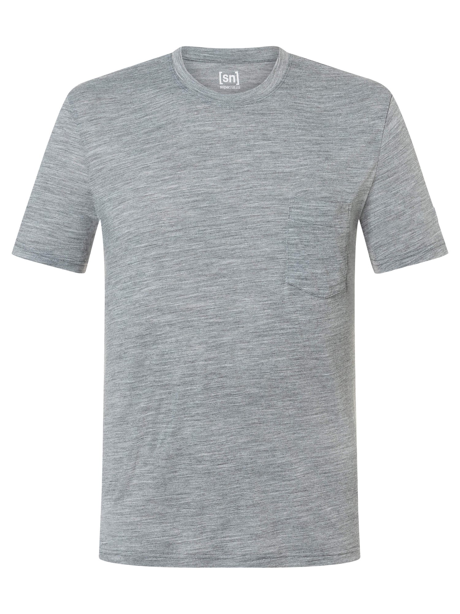 SUPER.NATURAL POCKET TEE KEVYT MIESTEN MERINOVILLAPAITA