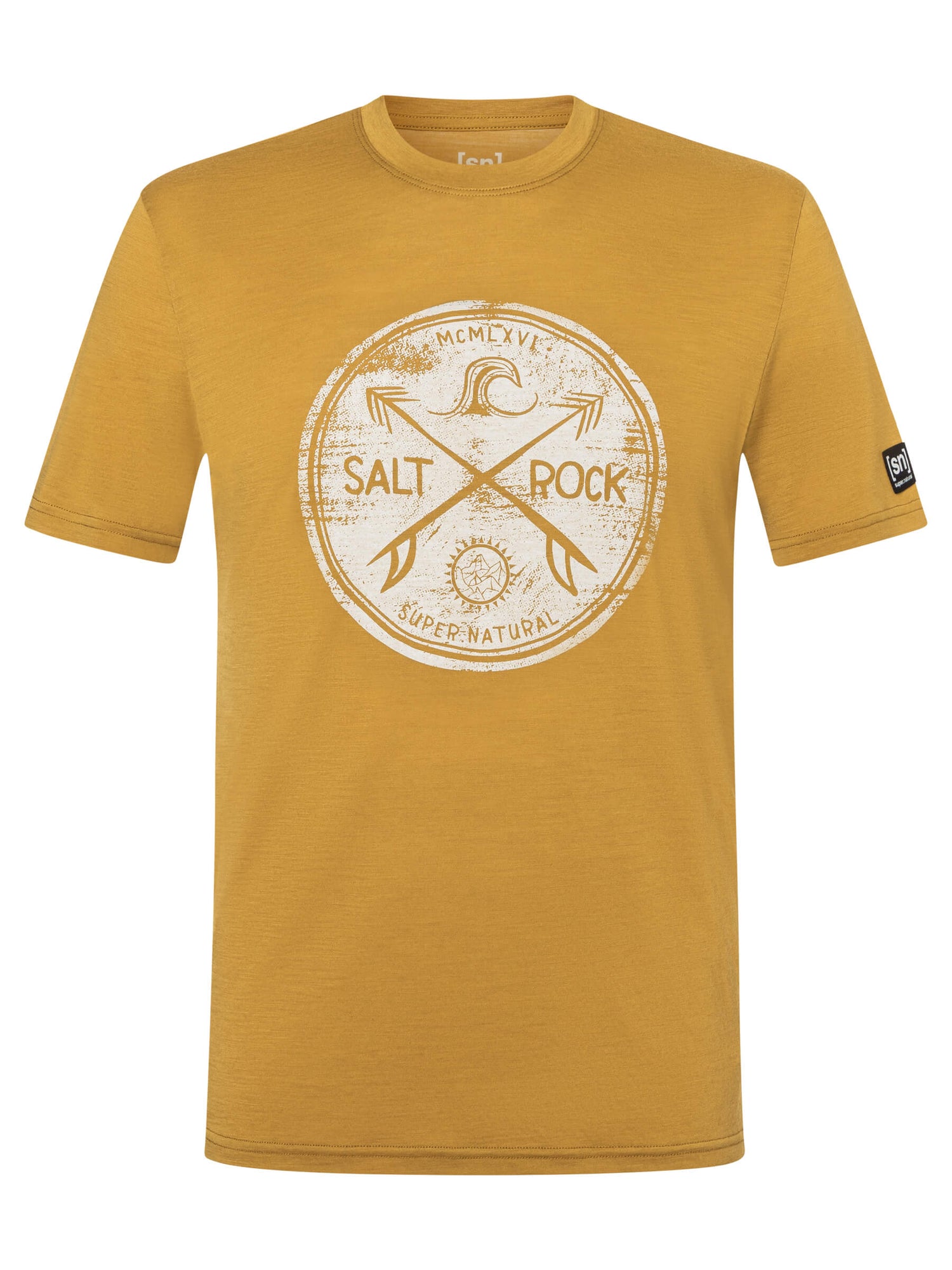 SUPER.NATURAL SALT & ROCK TEE MIESTEN MERINOPAITA