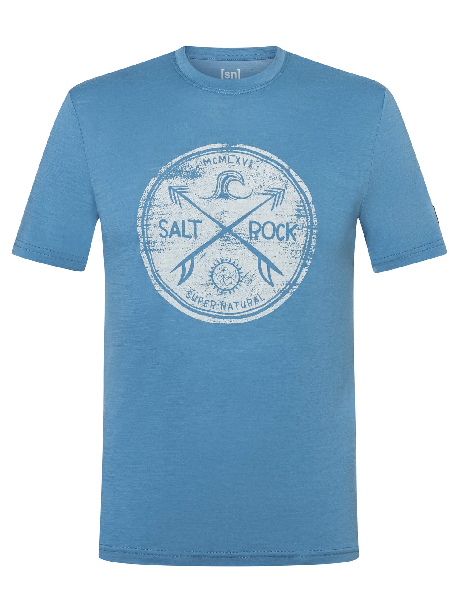 SUPER.NATURAL SALT & ROCK TEE MIESTEN MERINOPAITA