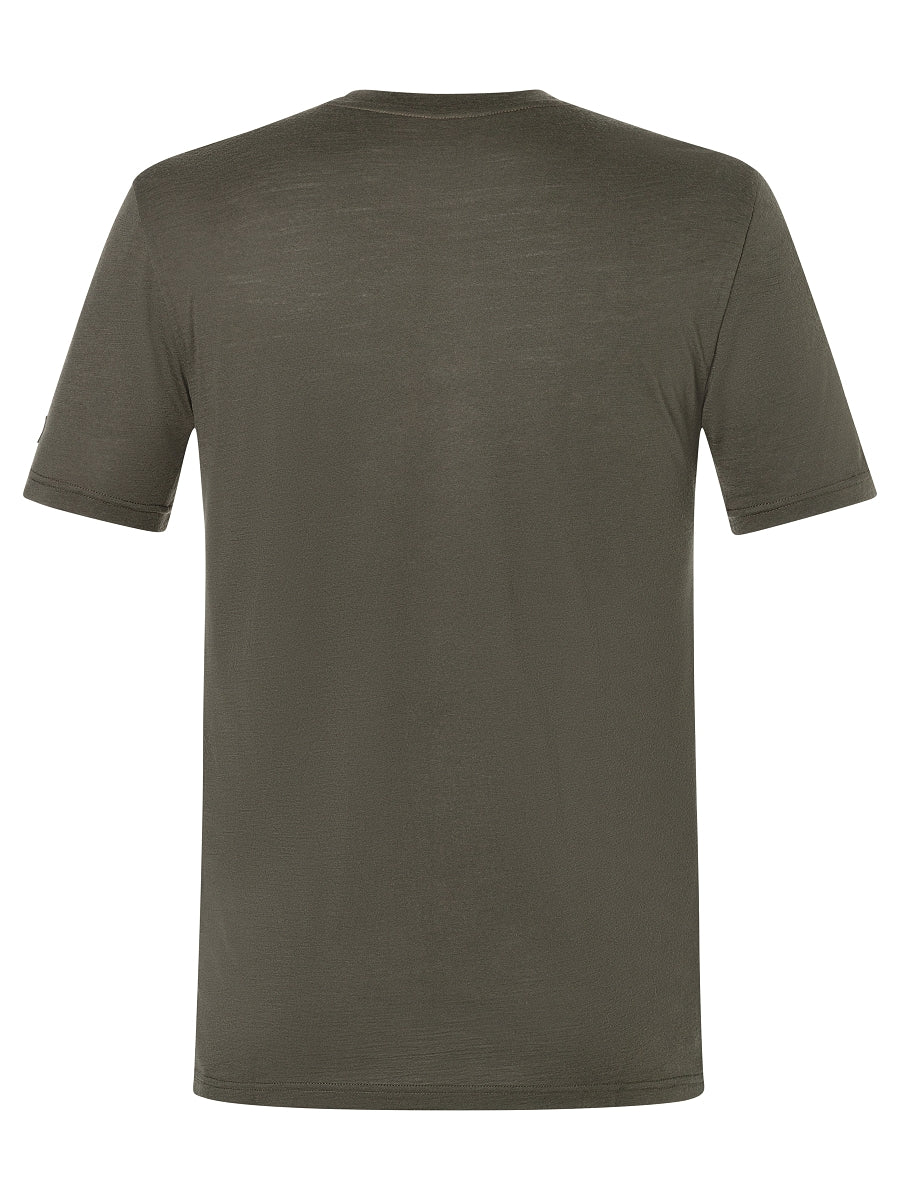 MIESTEN SCRAMBLER TEE MERINOVILLAINEN T-PAITA