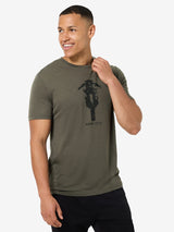MIESTEN SCRAMBLER TEE MERINOVILLAINEN T-PAITA