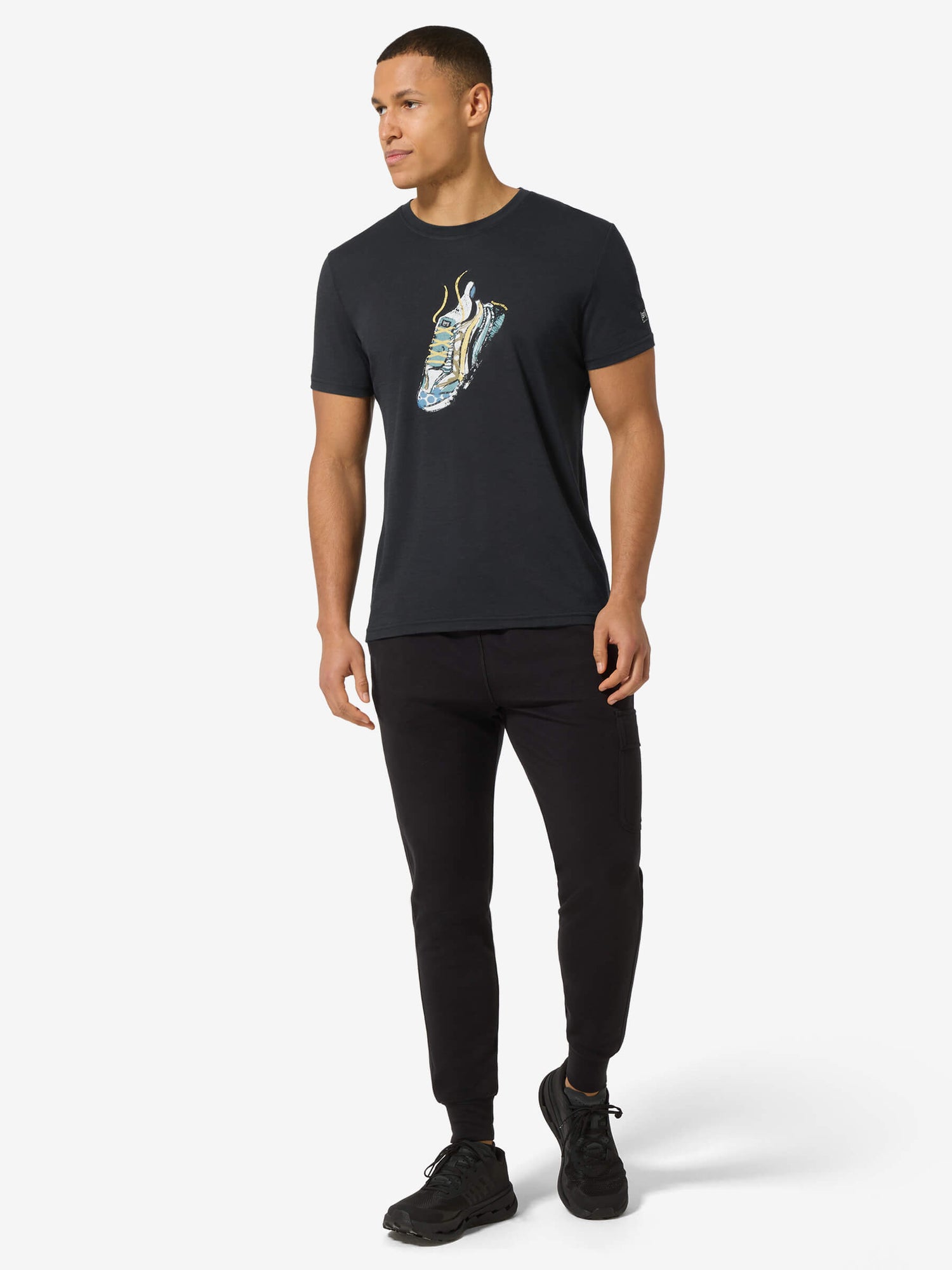 SUPER NATURAL FLASHY SNEAKER TEE - MIESTEN MERINO T-PAITA