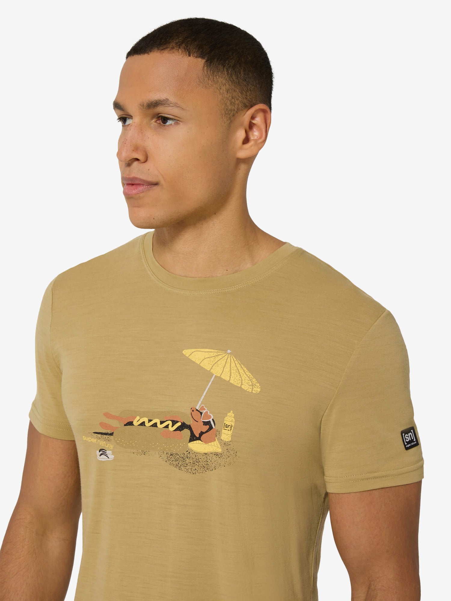 SUPER.NATURAL HOT DOG TEE MISTEN MERINOPAITA