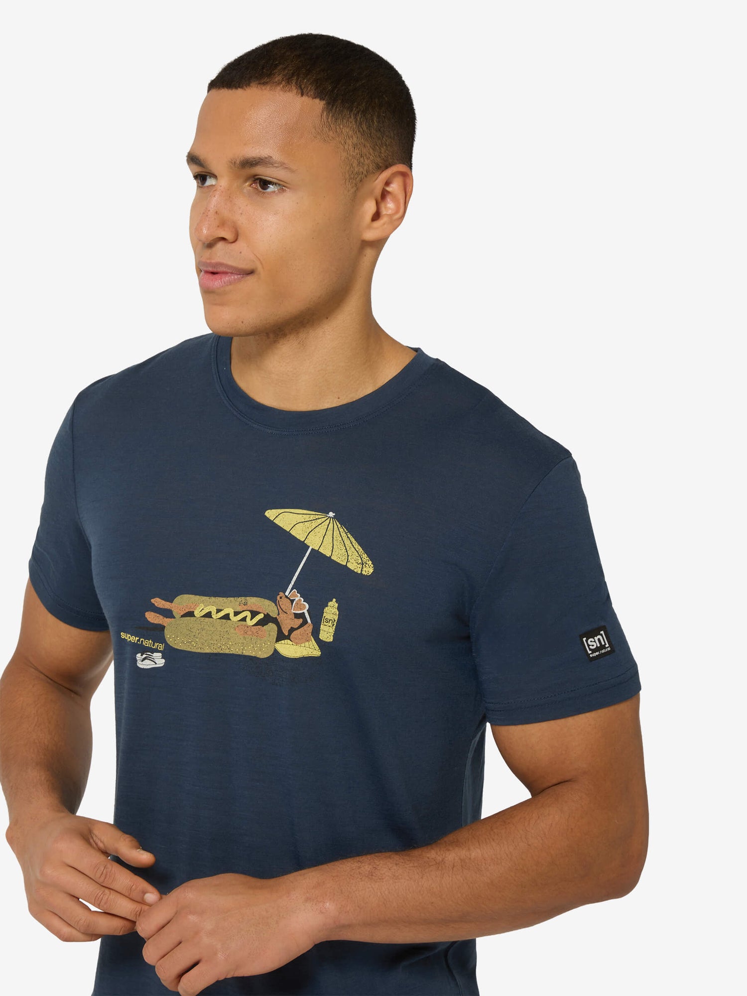 SUPER.NATURAL HOT DOG TEE MISTEN MERINOPAITA