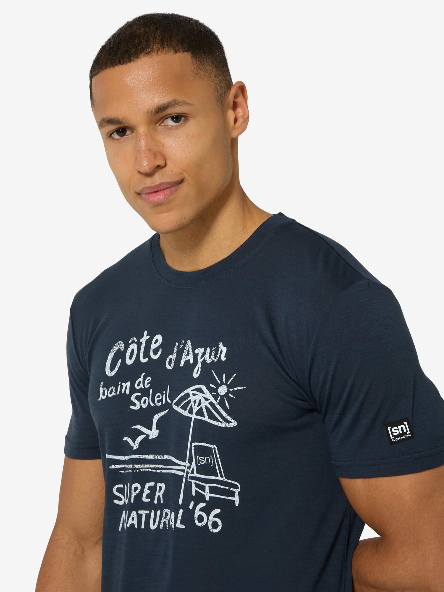 SUPER.NATURAL COTE D'AZUR TEE MIESTEN MERINOPAITA