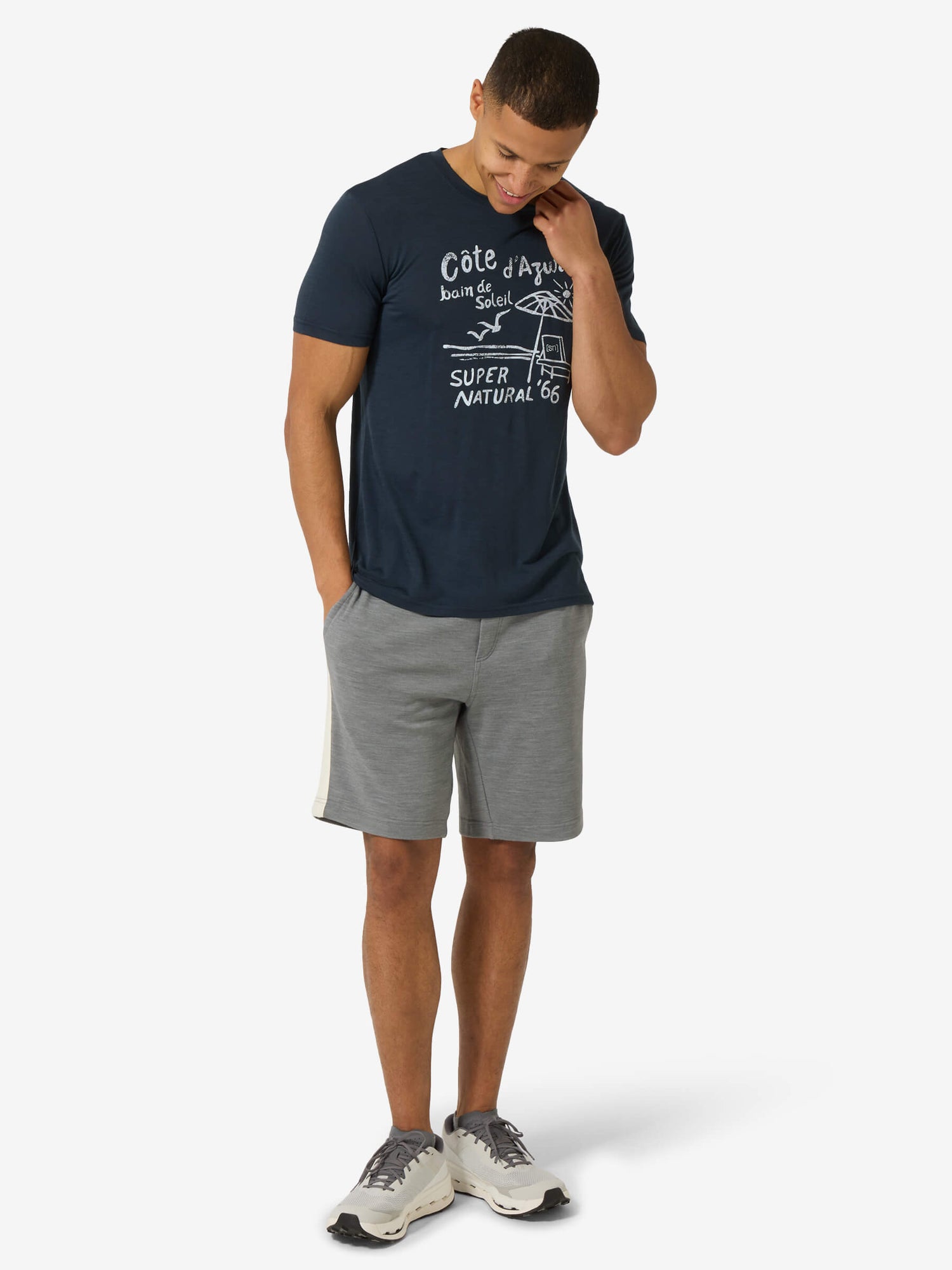 SUPER.NATURAL COTE D'AZUR TEE MIESTEN MERINOPAITA