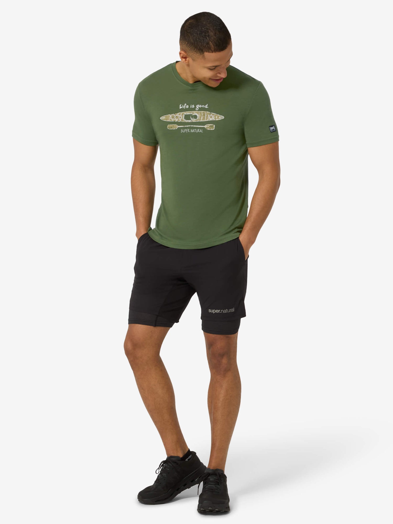SUPER.NATURAL RIVER PLEASURE TEE - MIESTEN T-PAITA
