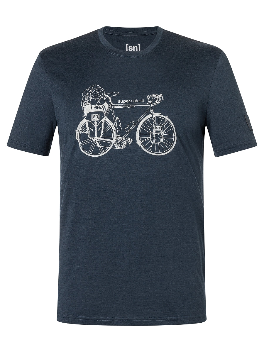 SUPER NATURAL WANDER WHEEL BIO J TEE - MIESTEN MERINOPAITA