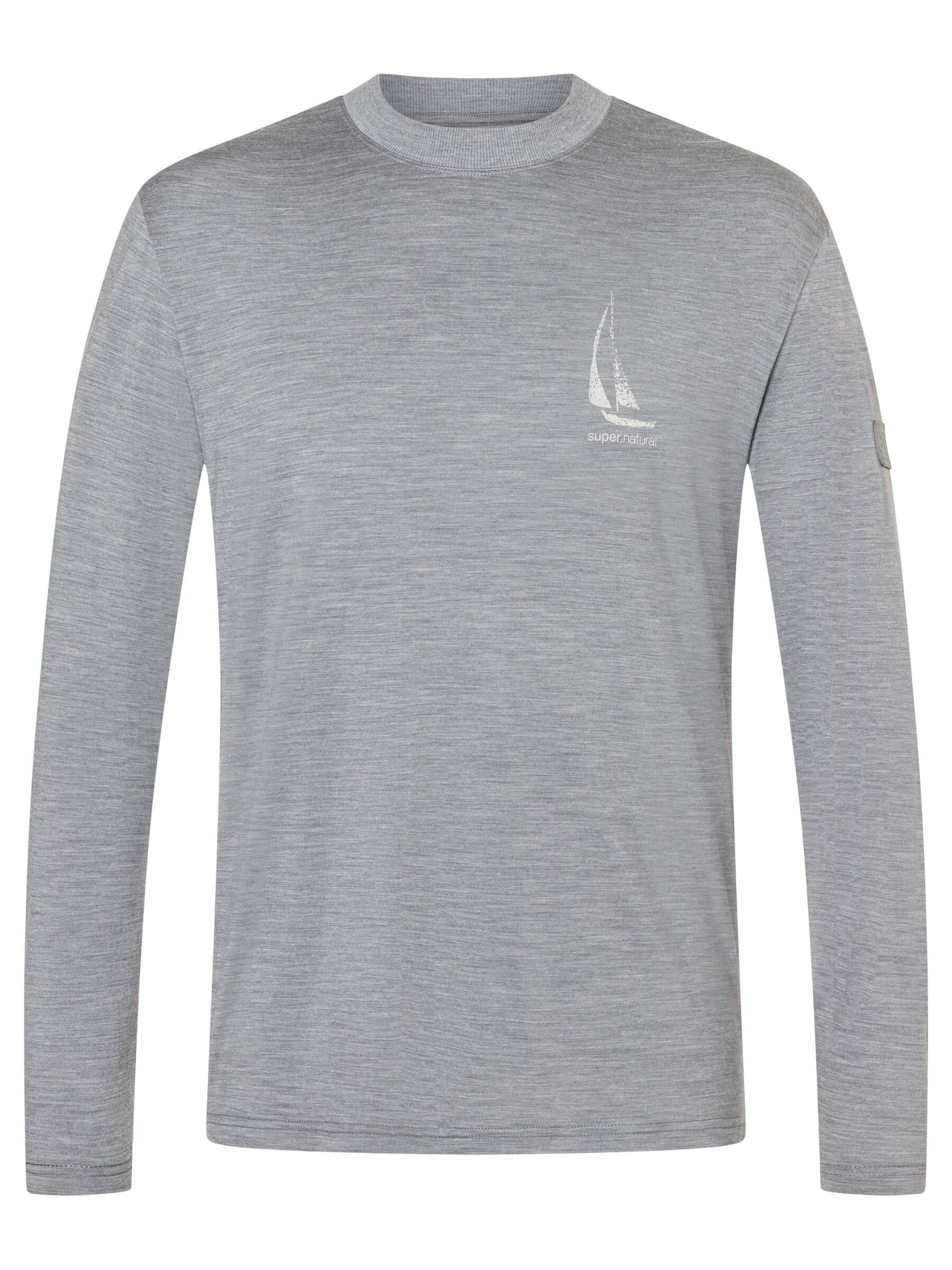 SUPER.NATURAL SAILING BOAT BIO J - MIESTEN PITKÄHIHAINEN PAITA