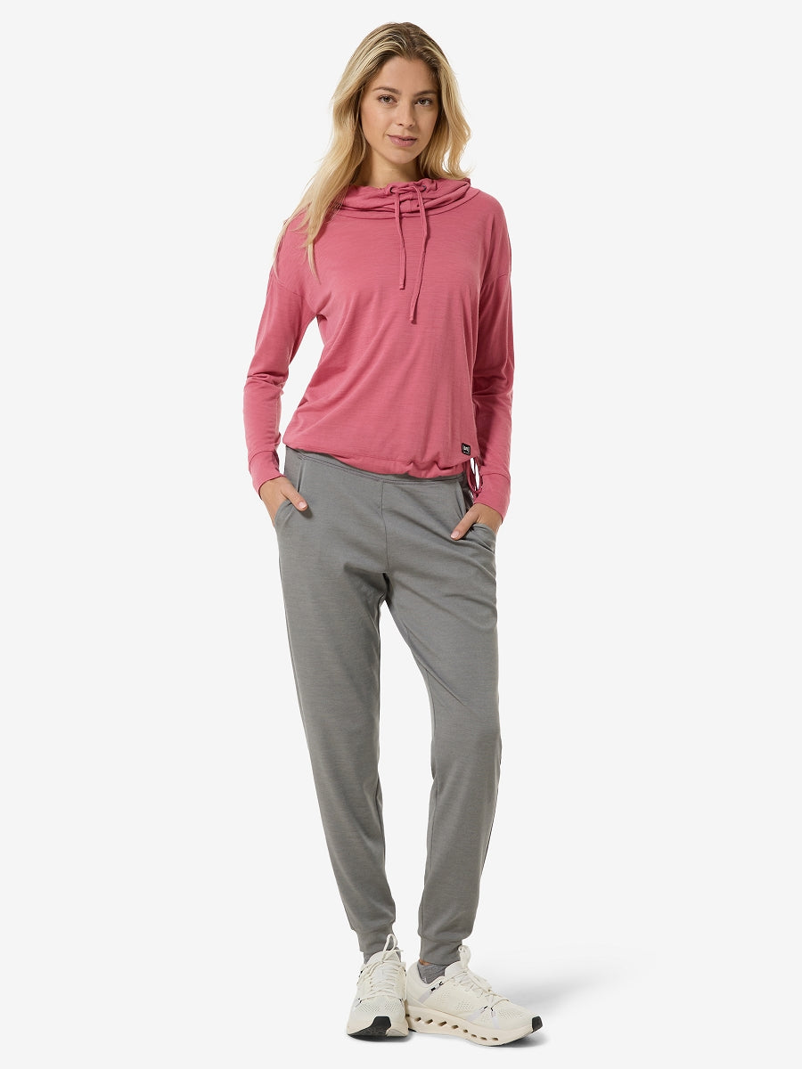 NAISTEN FUNNEL HOODIE MERINOHUPPARI