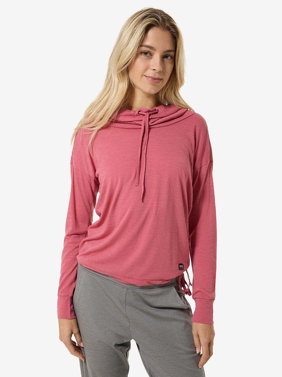 NAISTEN FUNNEL HOODIE MERINOHUPPARI
