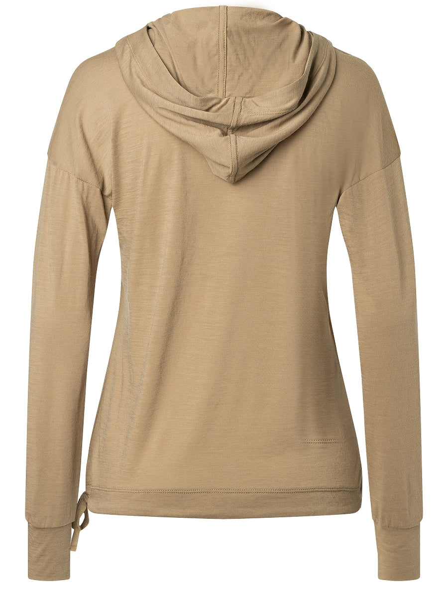 NAISTEN FUNNEL HOODIE MERINOHUPPARI