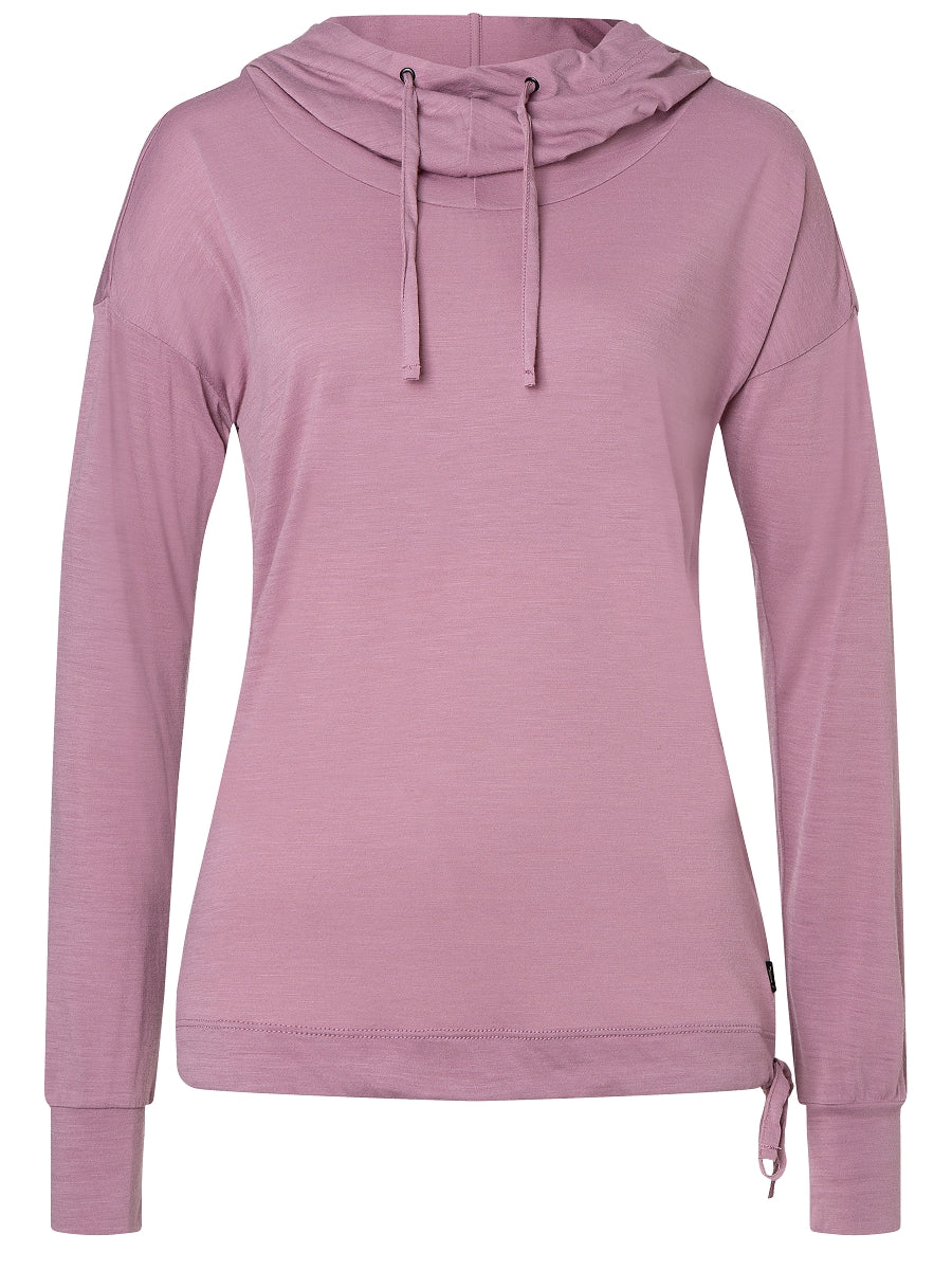 NAISTEN FUNNEL HOODIE MERINOHUPPARI