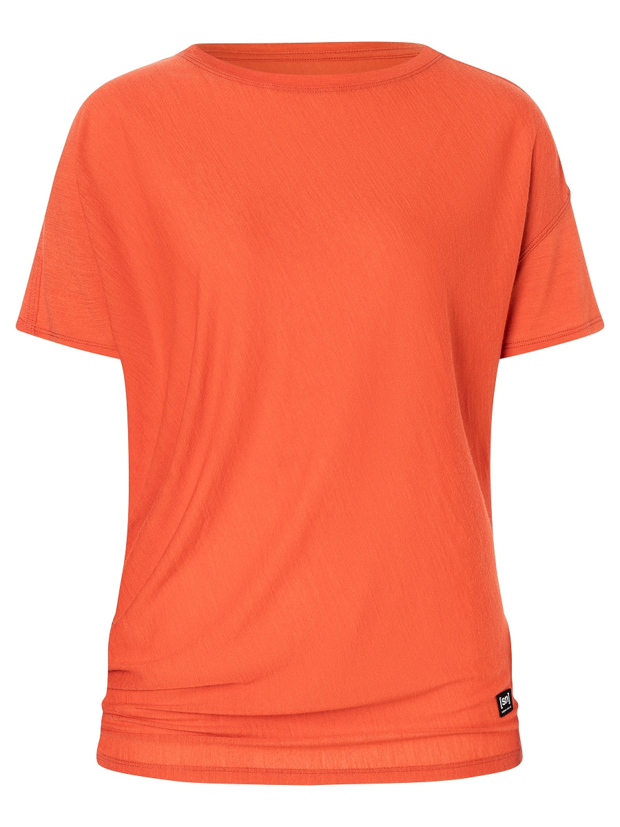 NAISTEN YOGA LOOSE TEE VÄLJÄ MERINO T-PAITA