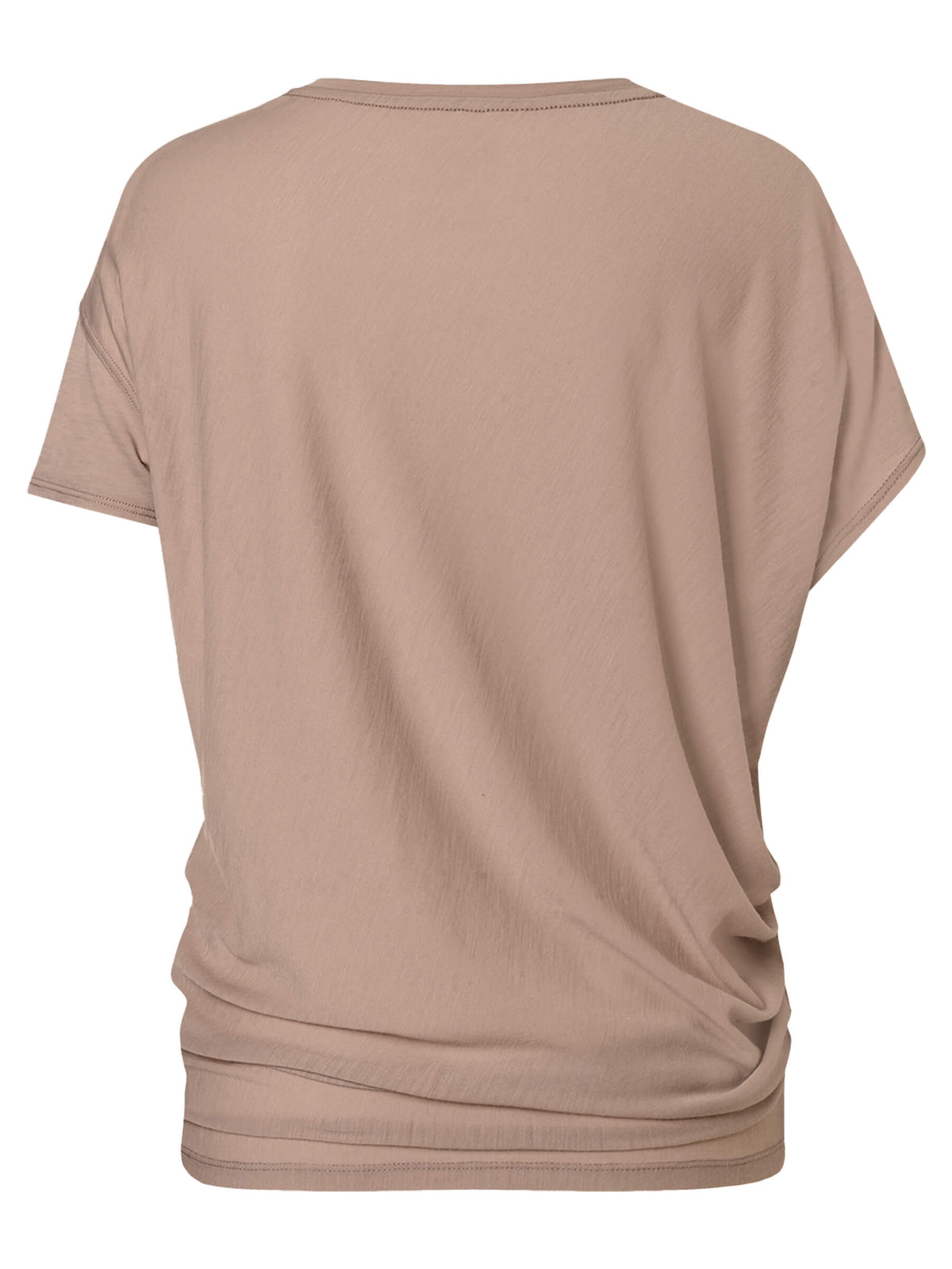 Naisten Yoga Loose Tee väljä merino t-paita, väri Mountain Trail – tuotekuva takaa