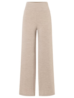 Naisten Comfy Culotte merinohousut, väri Vintage Khaki Melange – tuotekuva edestä