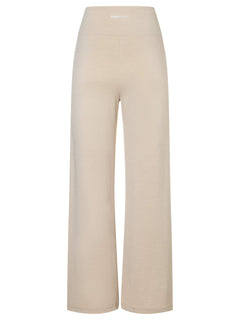 Naisten Comfy Culotte merinohousut, väri White Pepper – tuotekuva takaa