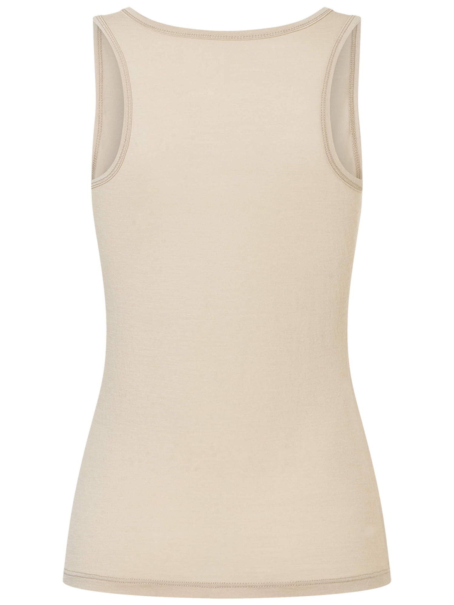 Naisten Sierra140 Tank merino toppi, väri White Pepper – tuotekuva takaa