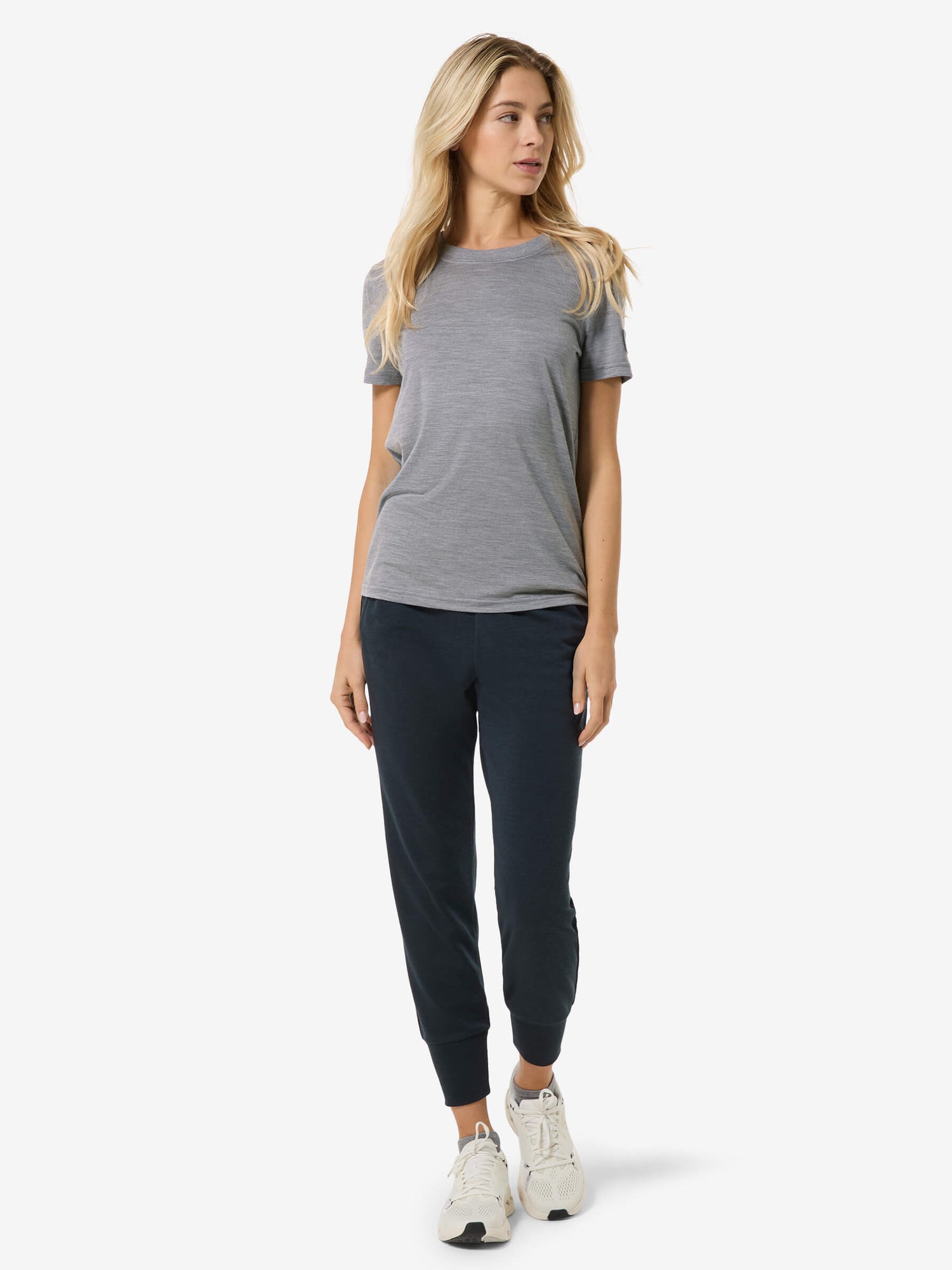 NAISTEN CASUAL RIB BIO J TEE MERINOVILLAINEN T-PAITA