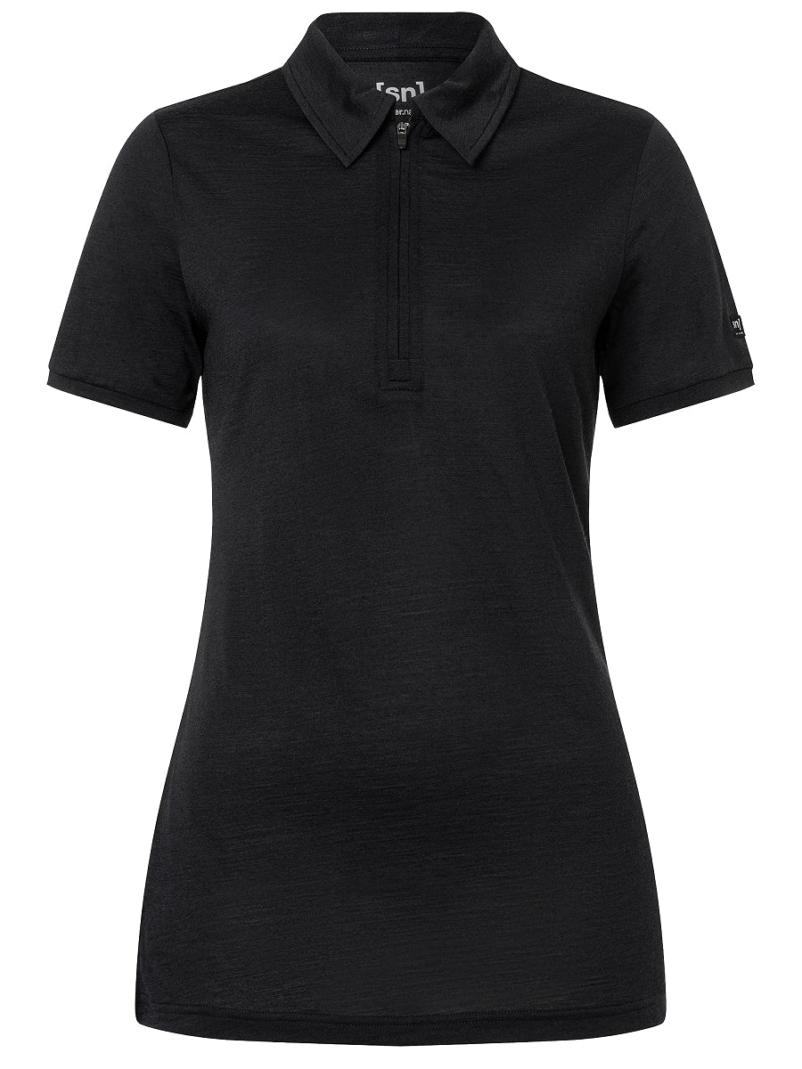 NAISTEN ZIP POLO MERINO T-PAITA