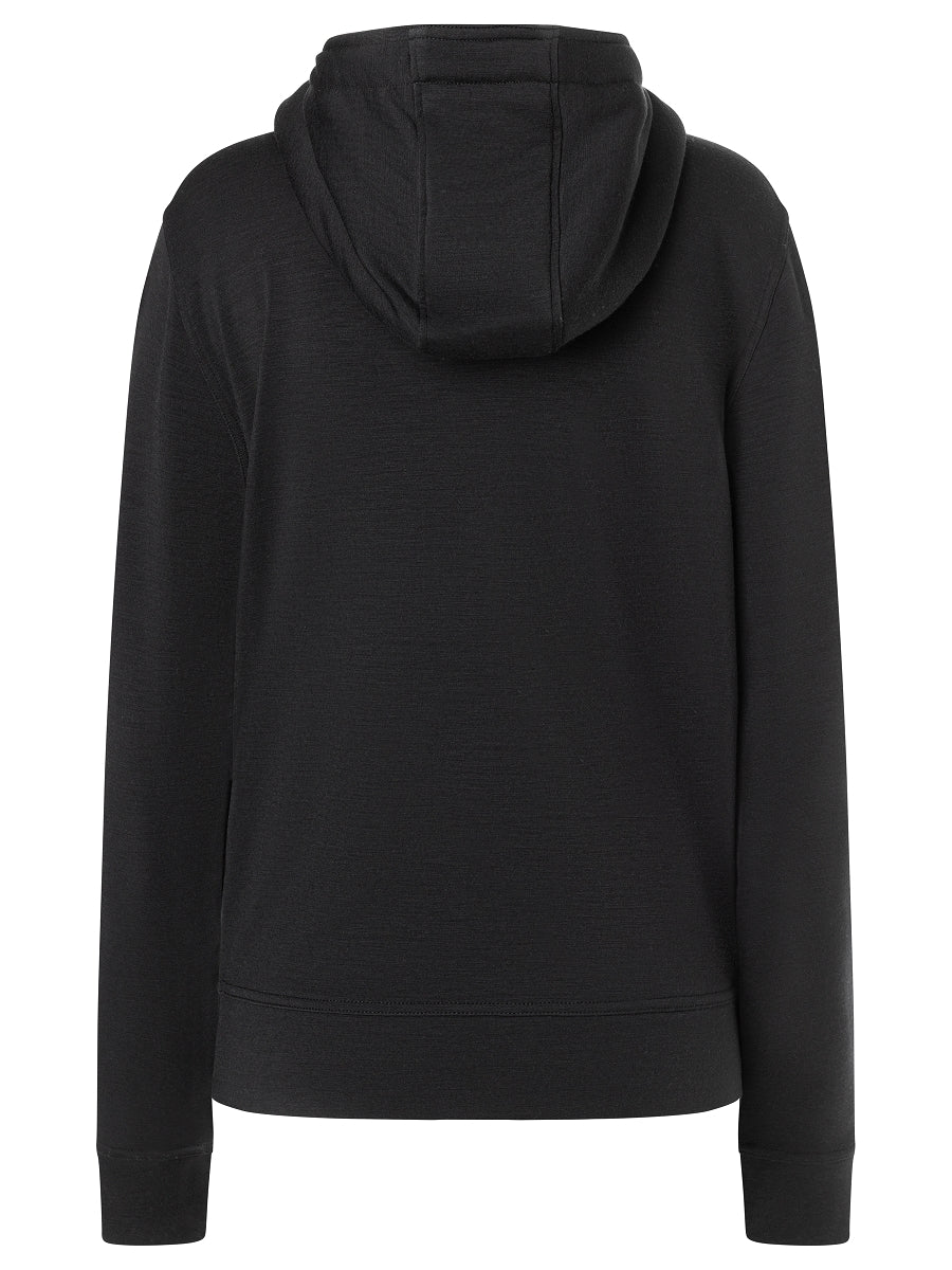 NAISTEN SOLUTION DWR HOODIE VETTÄHYLKIVÄ MERINOHUPPARI