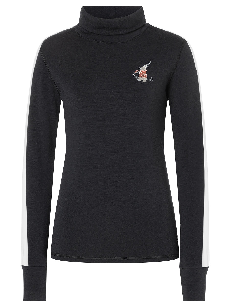 NAISTEN BUNNY ROLL NECK MERINOPAITA KAULUKSELLA