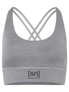 Naisten All Day Super Top merinotoppi, väri Cashmere Grey Melange – tuotekuva edestä
