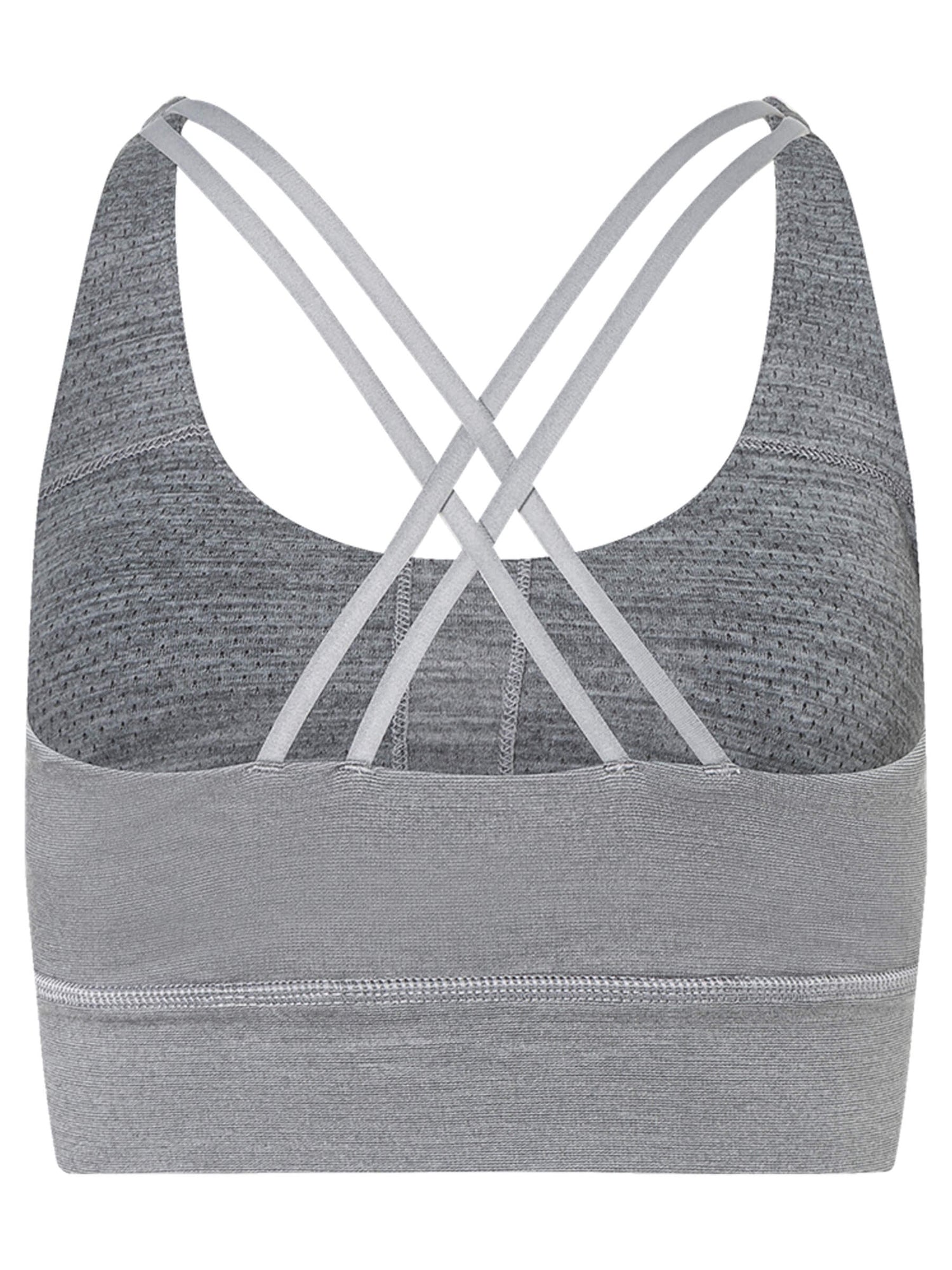 Naisten All Day Super Top merinotoppi, väri Cashmere Grey Melange – tuotekuva takaa