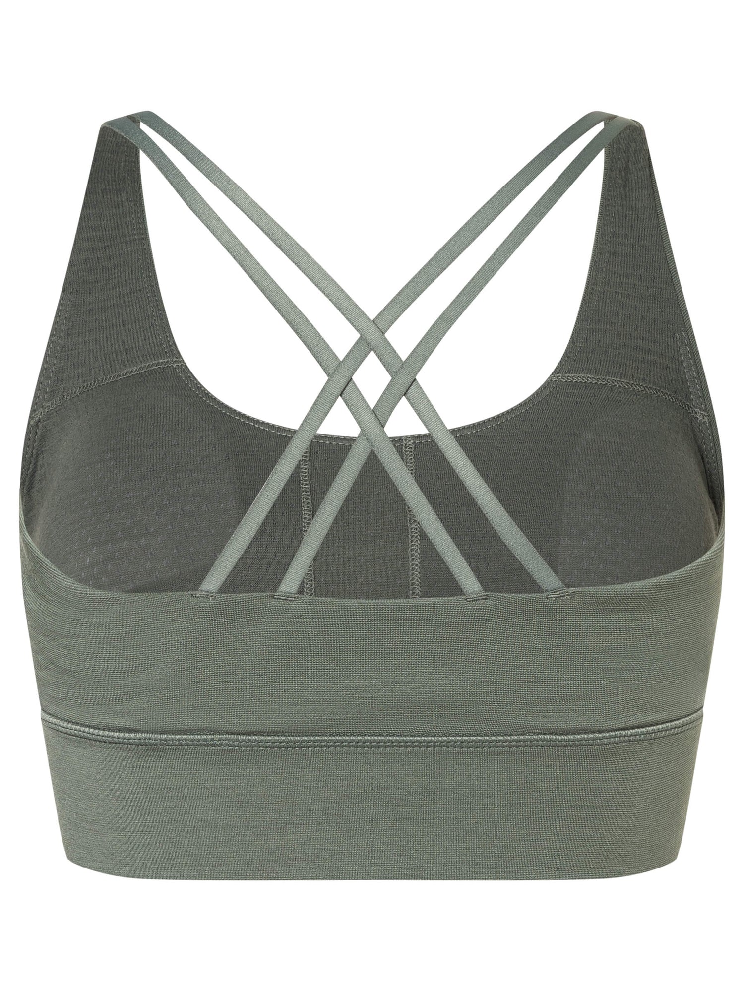 Naisten All Day Super Top merinotoppi, väri Eucalyptus – tuotekuva takaa