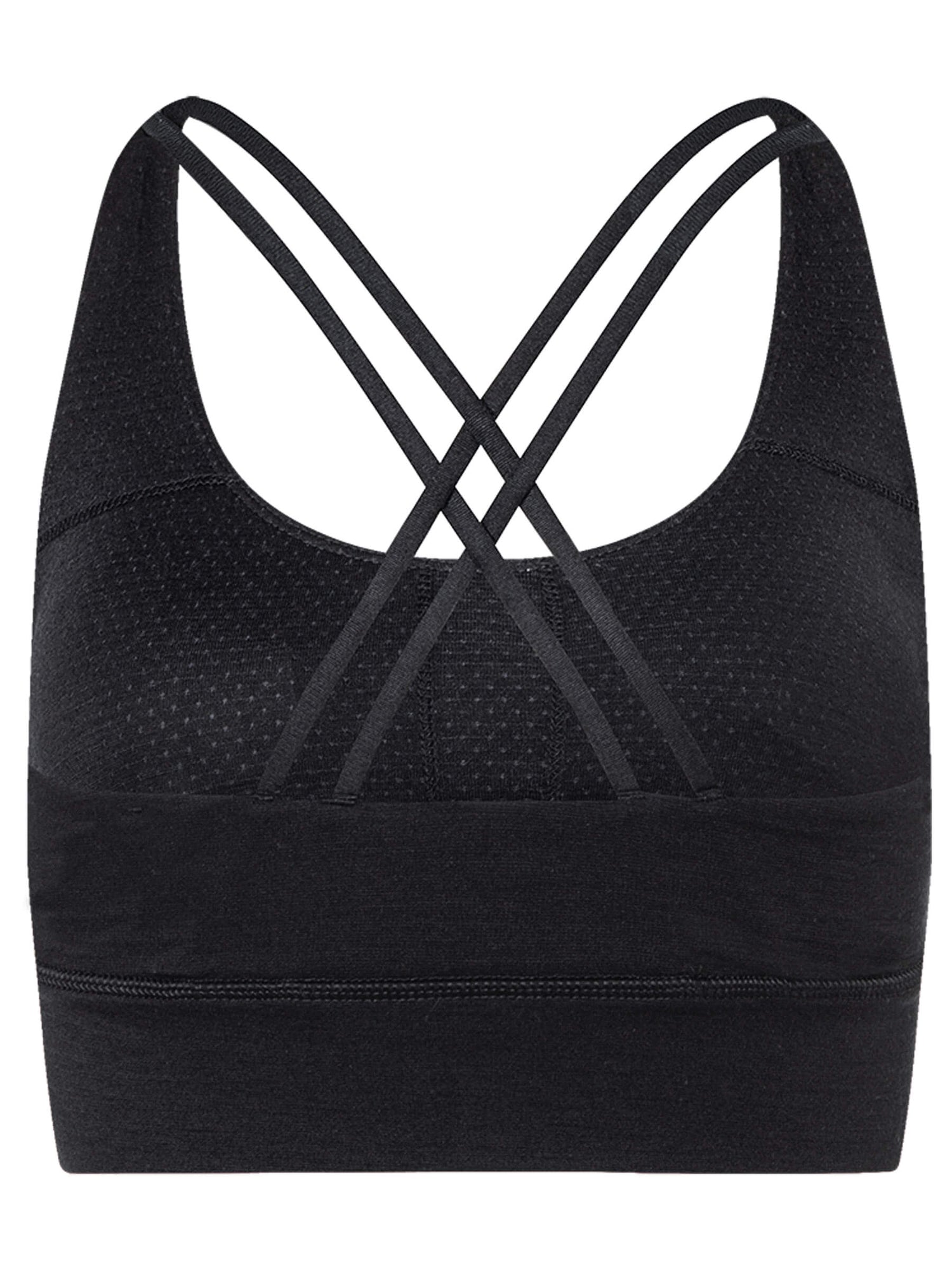 Naisten All Day Super Top merinotoppi, väri Jet Black – tuotekuva takaa