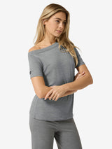 SUPER.NATURAL DROP SHOULDER TEE RENTO NAISTEN MERINOVILLAPAITA