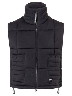 Naisten Puffy DWR Vest merinovillainen toppatakki, väri Jet Black – tuotekuva edestä