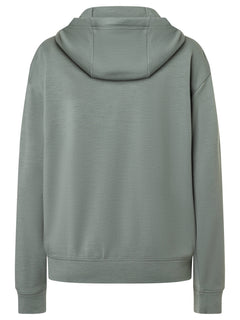 Naisten Snowdrops Hoodie merinohuppari, väri Eucalyptus/Various – tuotekuva takaa