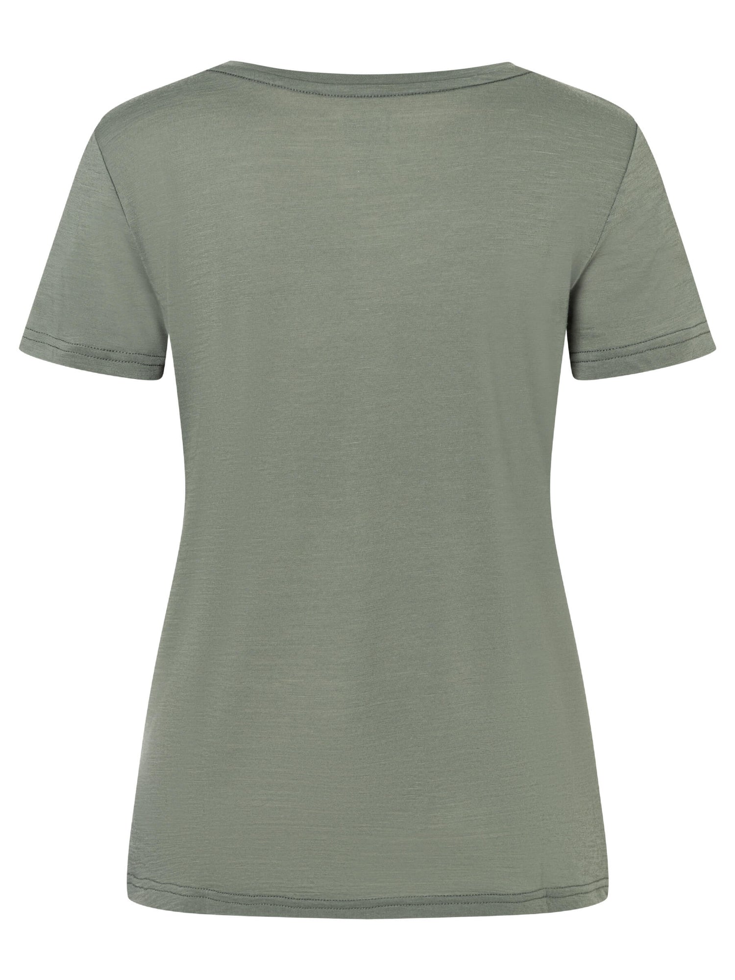 Naisten Tree of Knowledge merino t-paita, väri Eucalyptus – tuotekuva takaa
