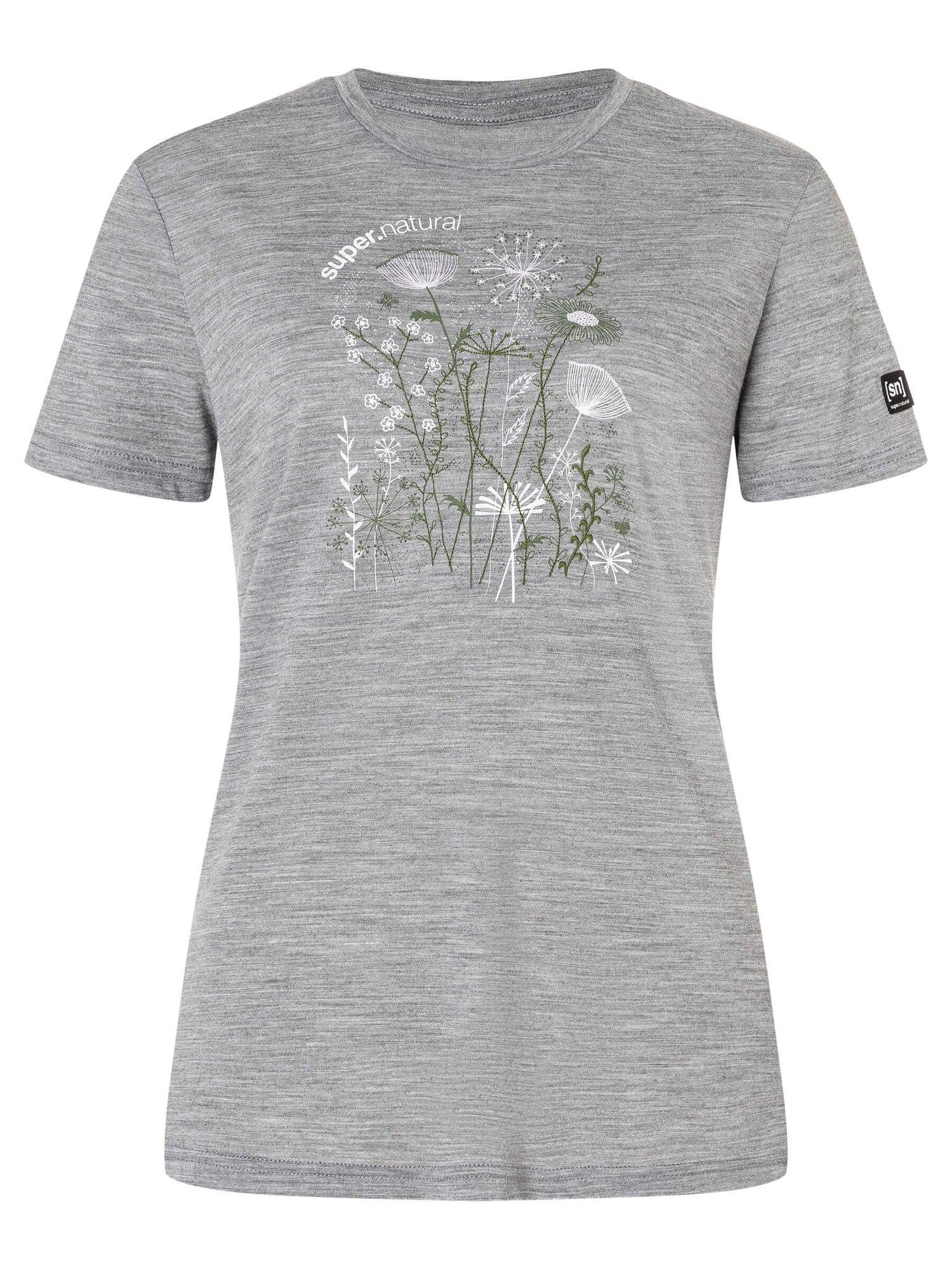 NAISTEN ROCK FLOWERS TEE MERINO T-PAITA