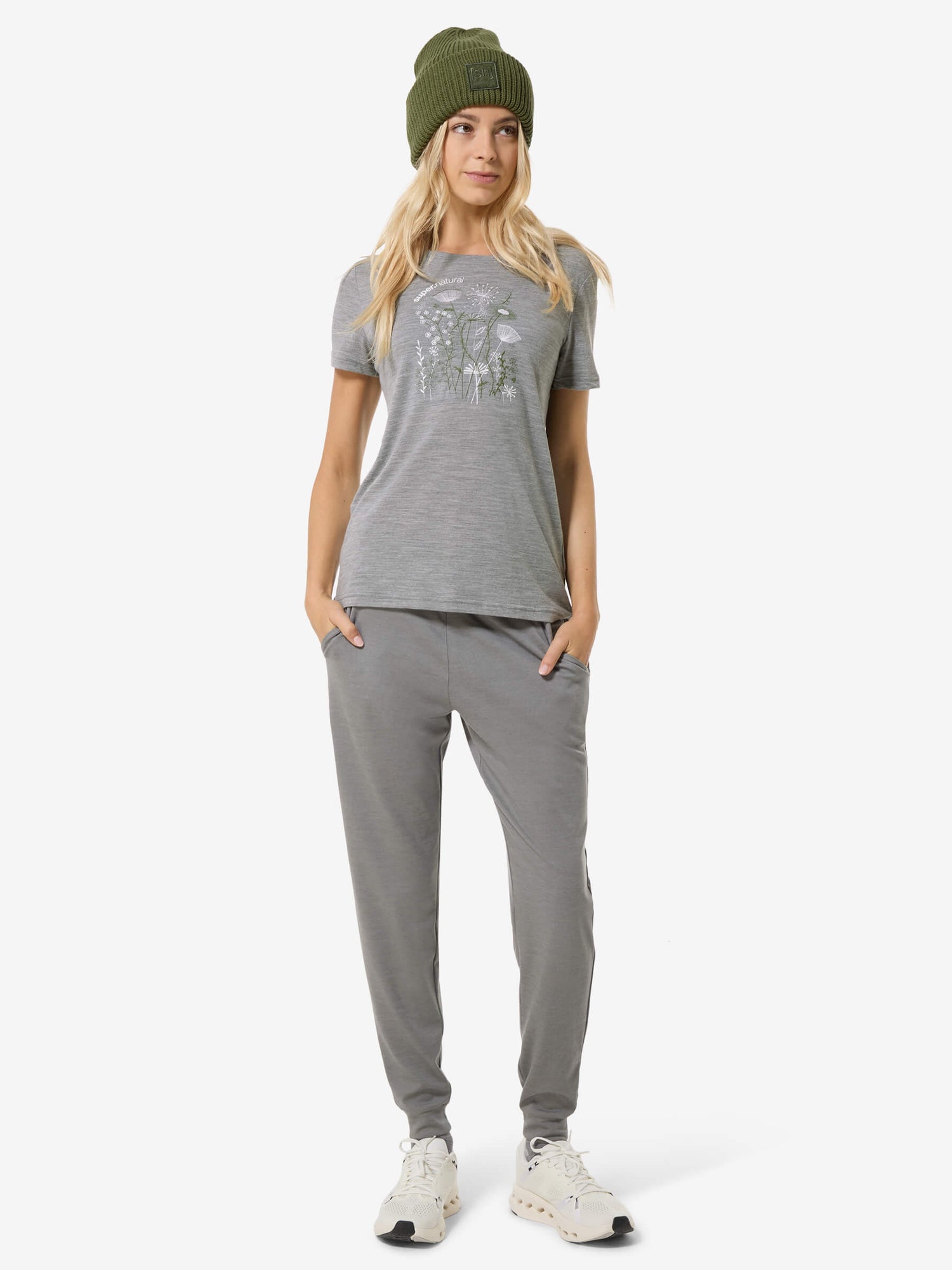 NAISTEN ROCK FLOWERS TEE MERINO T-PAITA