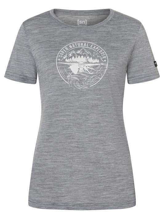 SUPER.NATURAL EXPLORING TEE NAISTEN T-PAITA