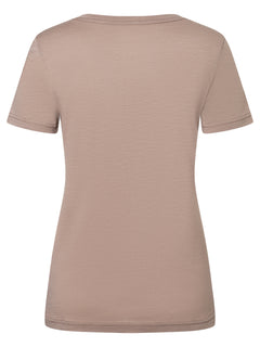 Naisten Sun Salutation Tee merino t-paita, väri Mountain Trail/Various – tuotekuva takaa