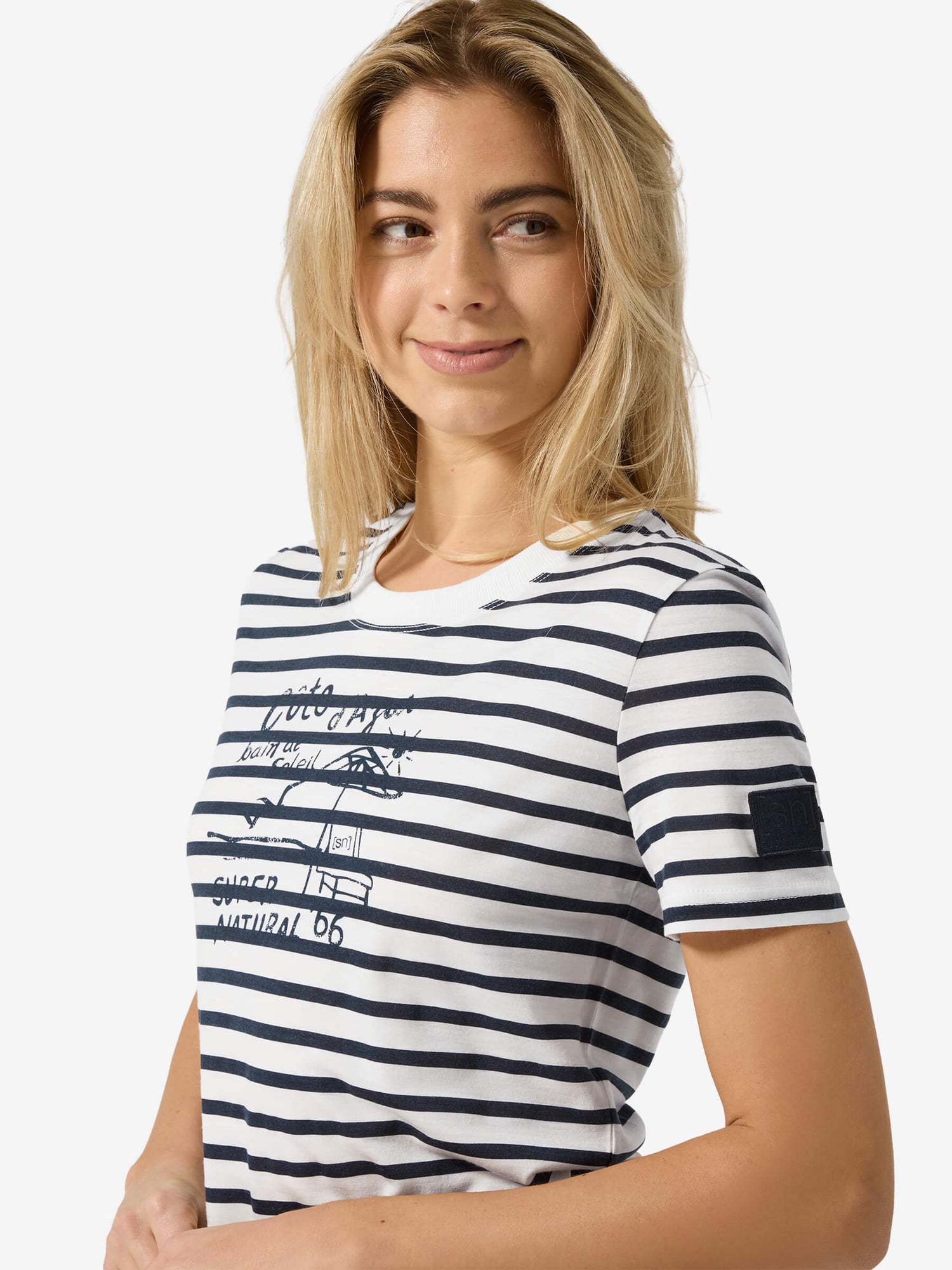 SUPER.NATURAL STRIPE COTE D'AZUR BIO J - NAISTEN MERINOPAITA