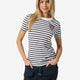 Fresh White/Navy Stripe/Beet R