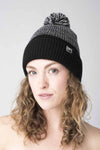 super.natural bobble beanie tuote caviar/caviar melange värissä