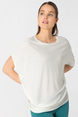 NAISTEN YOGA LOOSE TEE VÄLJÄ MERINO T-PAITA